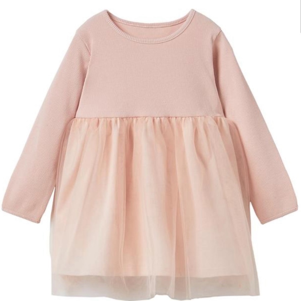 Zara Kids Tulle Dress in Soft Pink